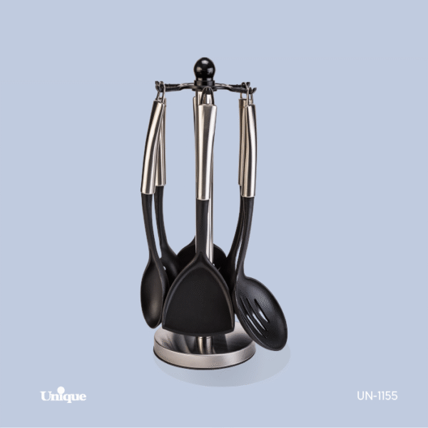 ست کفگیروملاقه دسته استیل UN-1155 یونیک