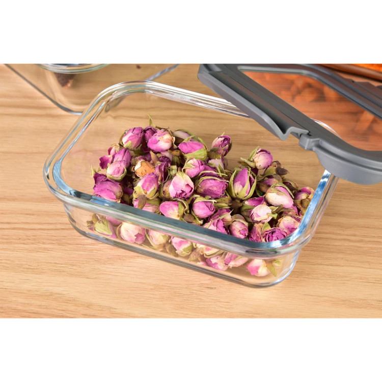 ظرف نگهدارنده غذا شیشه ای یونیک کد UN-1400 مجموعه ۴ عددی