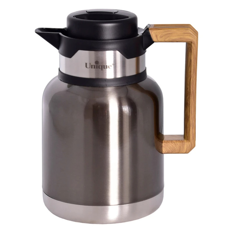 فلاسک یونیک مدل UN-1856 ظرفیت ۱ لیتر با دسته چوبی