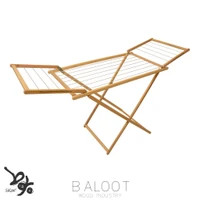 بند رخت چوبی لوکس بزرگ مدل (ZARA) کد 4902 بلوط