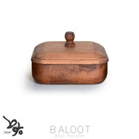 قندا ن چوبی مربع رابروود بلوط | کد 4431