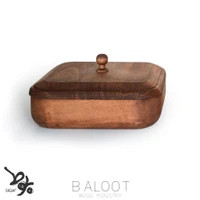 قندان چوبی مربع بلوط سایز ۱۸×۱۸ – کد 4432