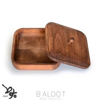 قندان چوبی مربع بلوط سایز ۱۸×۱۸ – کد 4432