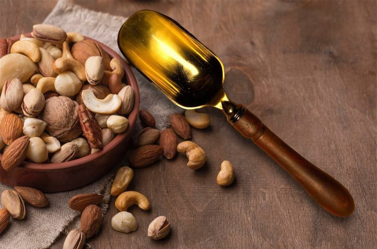 قاشق آجیل شنگیا (دسته چوبی )