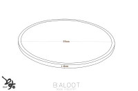 سینی چوبی گرد بزرگ مدل کلاسیک بلوط کد 3327