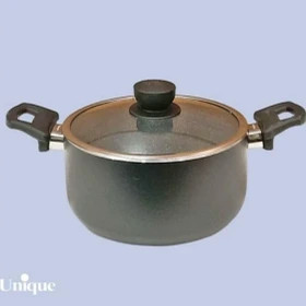 قابلمه تک سایز 28 کف گرانیت طوسی تیره یونیک کد UN-8110