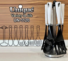 ست کفگیر و ملاقه ۷ پارچه یونیک مدل UN1120 رنگی آنتیک