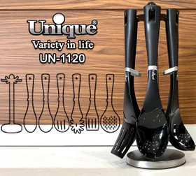 ست کفگیر و ملاقه ۷ پارچه یونیک مدل UN1120 رنگی آنتیک