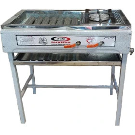 کباب پز چلو پز شهاب گاز 80 سانت استیل