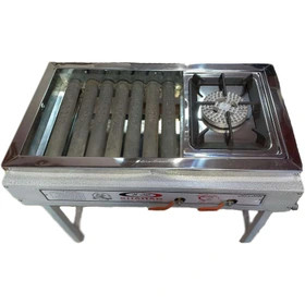 کباب پز چلو پز شهاب گاز 80 سانت استیل