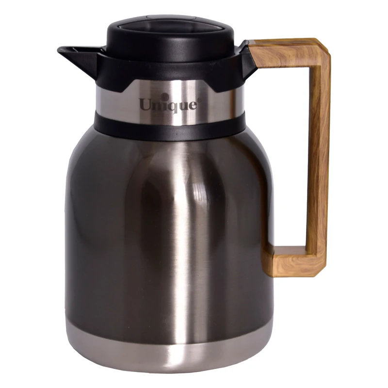 فلاسک یونیک کد 1858 گنجایش 1.5 لیتر با دسته چوبی