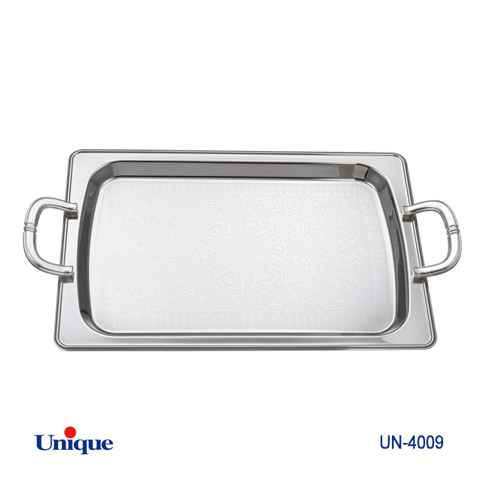 سینی استیل یک میل بدون پایه UNIQUE UN-4009