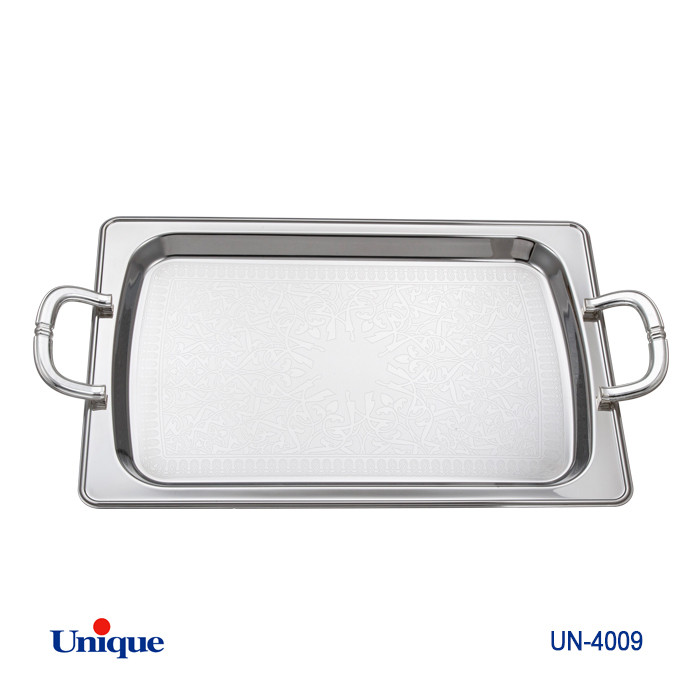 سینی استیل یک میل بدون پایه UNIQUE UN-4009
