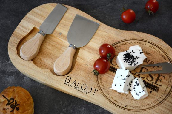 تخته سرو پنیر چوبی کد 4411 بلوط