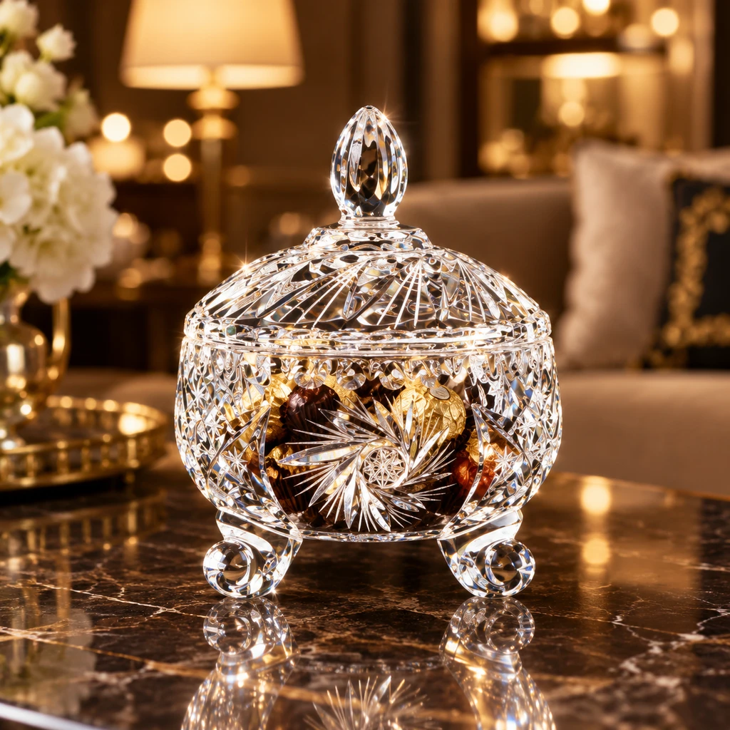 قندان / شکلات‌خوری کوچک خورشیدی ۱۱ سانت (Pinwheel Candy Box 11cm)